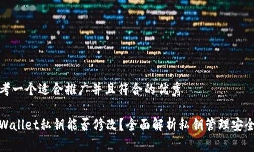 思考一个适合推广并且符合的优秀

tpWallet私钥能否修改？全面解析私钥管理安全性